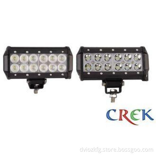 Spot beam 3600 lm 36W Automotive LED Light Bar Black With C